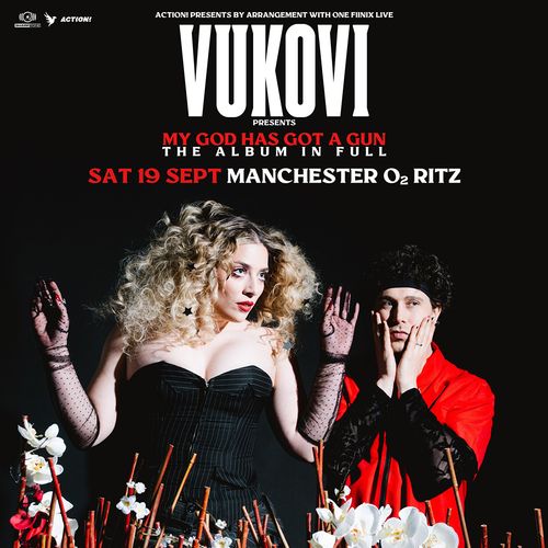 VUKOVI presents MY GOD HAS GOT A GUN THE ALBUM IN FULL VUKOVI at O2 Ritz on 19 September 2026 gig poster