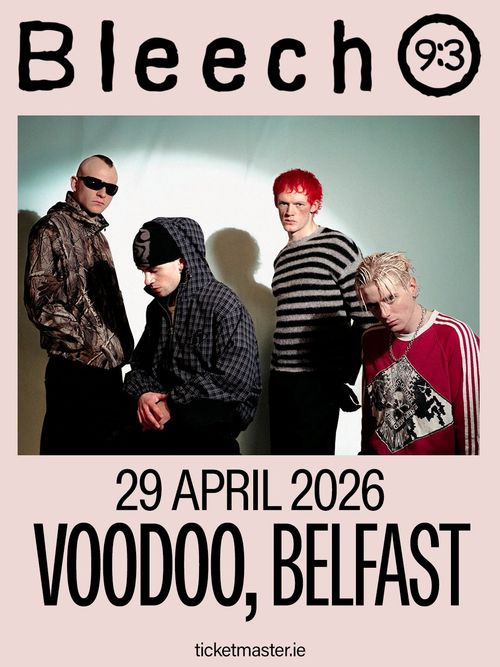 Bleech at Voodoo on 29 April 2026 gig poster