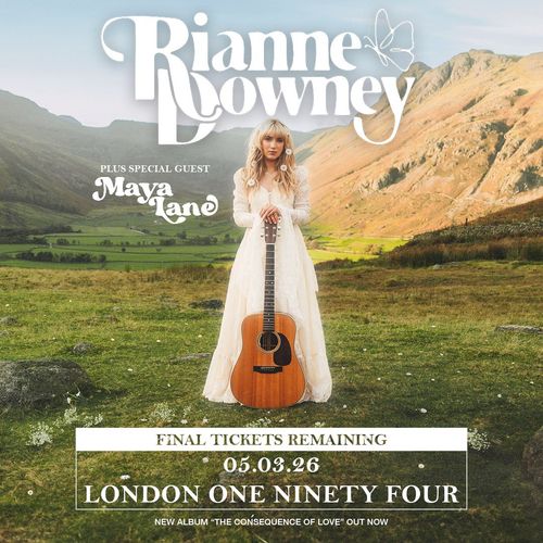Rianne Downey Maya Land at ONE NINETY FOUR on 5 March 2026 gig poster