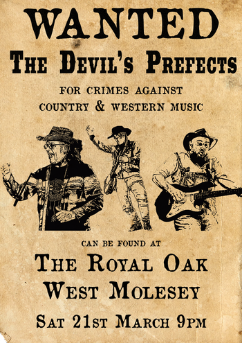 The Devil's Prefects at The Royal Oak on 21 March 2026 gig poster