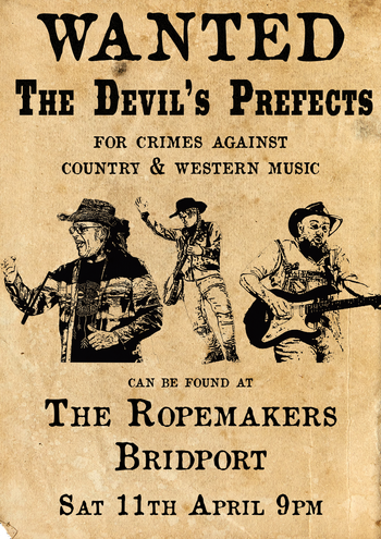 The Devil's Prefects at The Ropemakers on 11 April 2026 gig poster