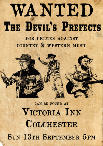 The Devil's Prefects at Victoria Inn on 13 September 2026 gig poster