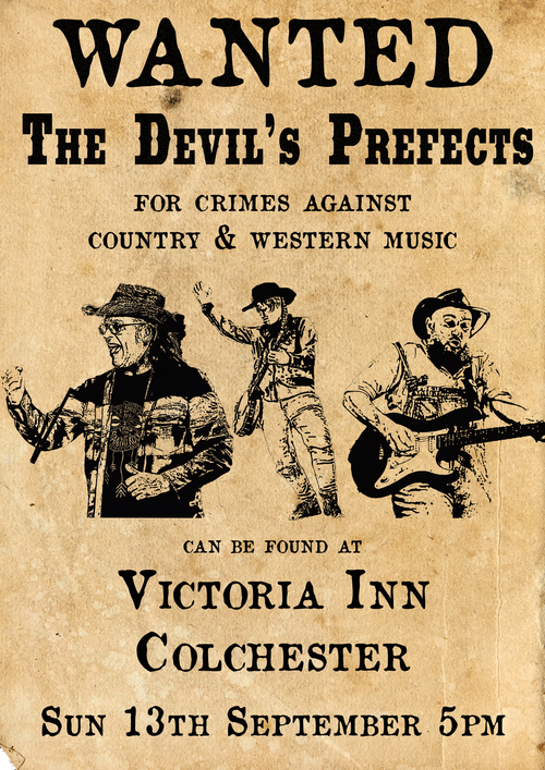The Devil's Prefects at Victoria Inn on 13 September 2026 gig poster