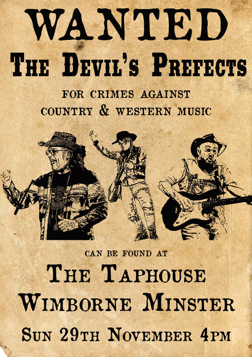 The Devil's Prefects at The Taphouse on 29 November 2026 gig poster