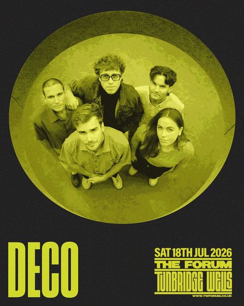 DECO at The Forum on 18 July 2026 gig poster