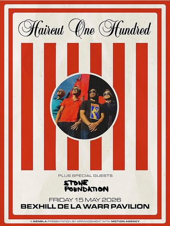 Haircut One Hundred Stone Foundation at De La Warr Pavilion on 15 May 2026 gig poster