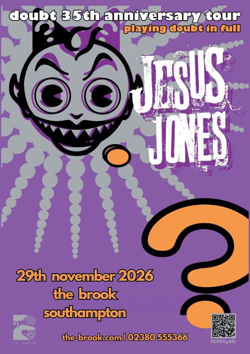 doubt 35th anniversary tour Jesus Jones november 2026 to december 2026 tour poster