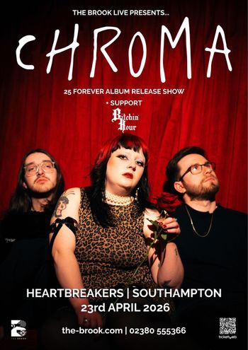 CHROMA Bitchin' Hour at Heartbreakers on 23 April 2026 gig poster