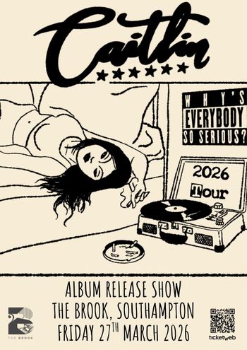 Caitlin at The Brook on 27 March 2026 gig poster