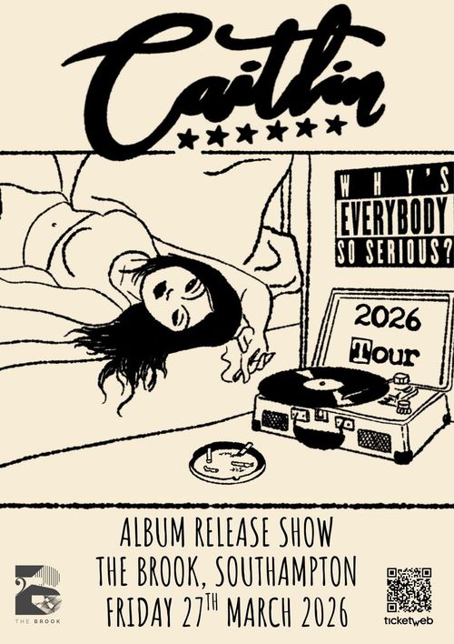 Caitlin at The Brook on 27 March 2026 gig poster