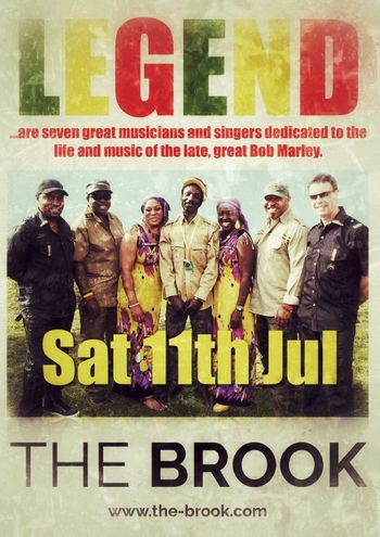 LEGEND at THE BROOK on 11 July 2026 gig poster