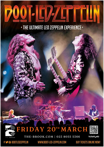 BOOT-LED-ZEPPELIN at The Brook on 20 March 2026 gig poster