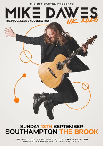 MIKE DAWES at The Brook on 13 September 2026 gig poster