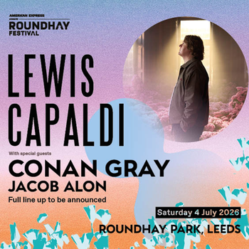 ROUNDHAY FESTIVAL Lewis Capaldi, CONAN GRAY, JACOB ALON at Roundhay Park on 4 July 2026 gig poster