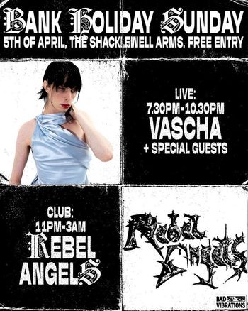 Bank Holiday Sunday VASCHA at The Shack on 5 April 2026 gig poster