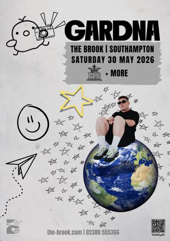 GARDNA at The Brook on 30 May 2026 gig poster