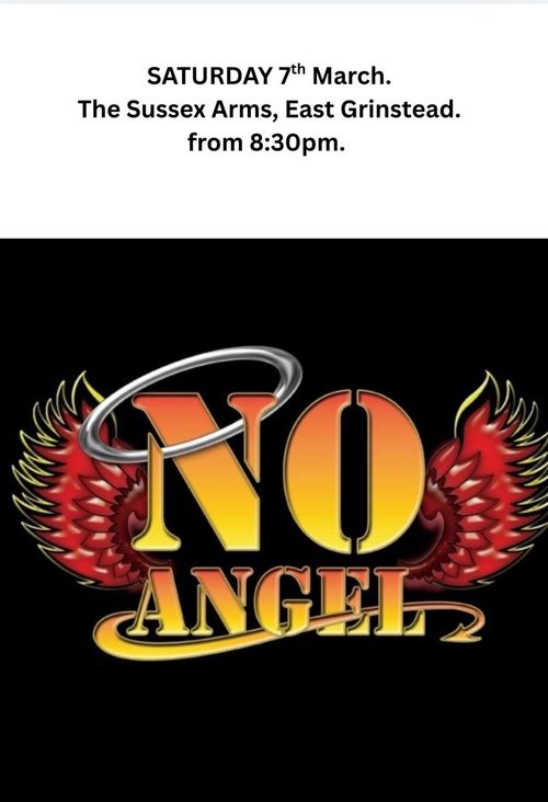 No Angel at The Sussex Arms on 7 March 2026 gig poster