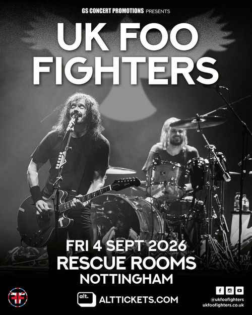UK FOO FIGHTERS at RESCUE ROOMS on 4 September 2026 gig poster