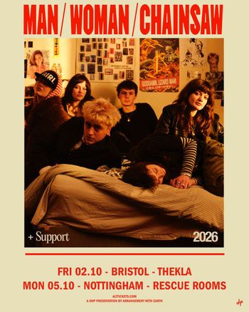 MAN / WOMAN / CHAINSAW Man/Woman/Chainsaw october 2026 tour poster