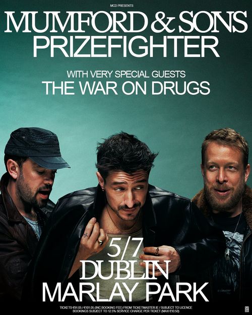 MUMFORD & SONS PRIZEFIGHTER The War on Drugs, Mumford & Sons at Marlay Park on 5 July 2026 gig poster