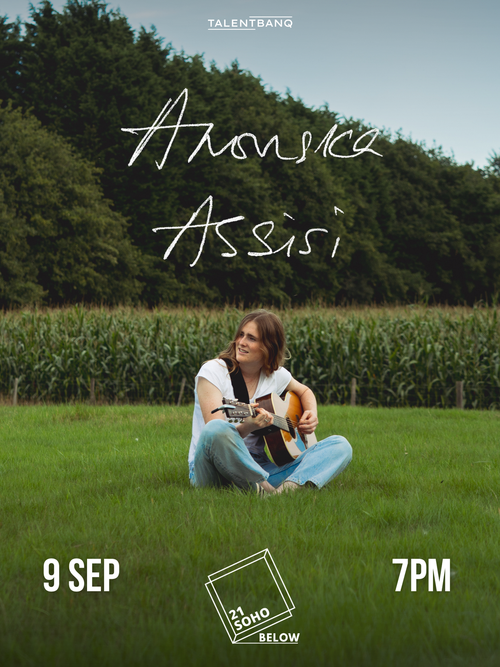 Anoushka Assisi at 21 Soho on 9 September 2026 gig poster