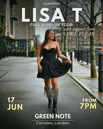 LISA T LUKE FLEAR at GREEN NOTE on 17 June 2026 gig poster