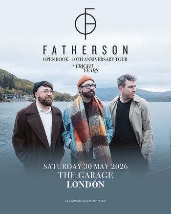 Fatherson Fright Years at The Garage on 30 May 2026 gig poster