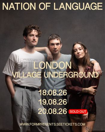 NATION OF LANGUAGE august 2026 tour poster