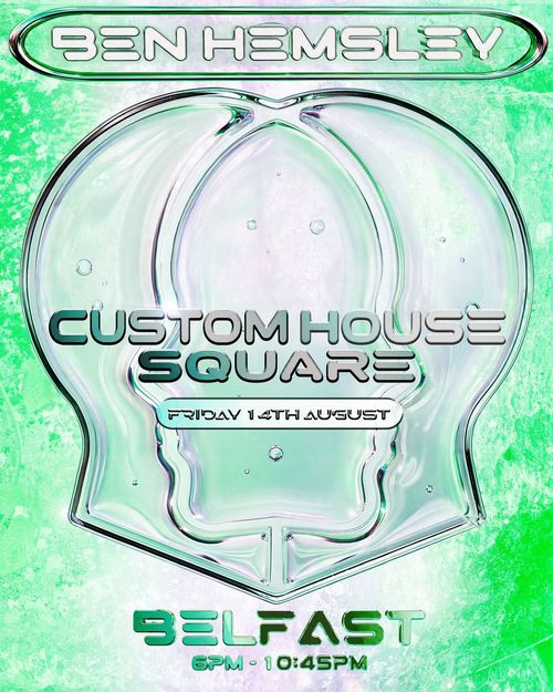 Ben Hemsley at Custom House Square on 14 August 2026 gig poster