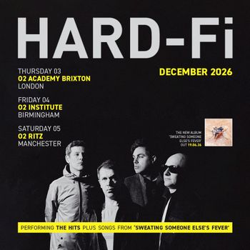 HARD-Fi Hard‐Fi at O2 Ritz on 5 December 2026 gig poster