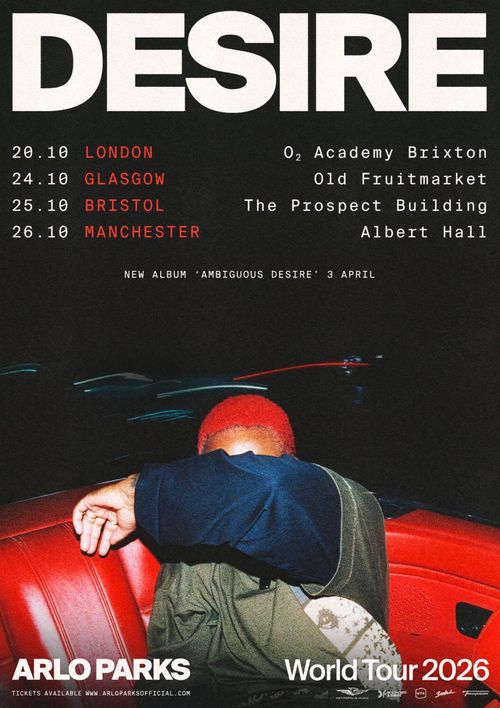 DESIRE Arlo Parks october 2026 tour poster