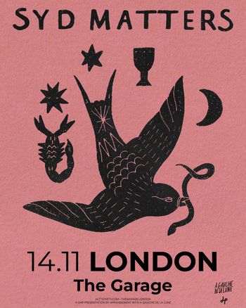 SYD MATTERS at The Garage on 14 November 2026 gig poster