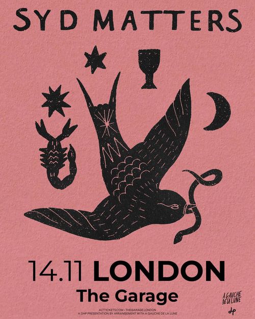 SYD MATTERS at The Garage on 14 November 2026 gig poster