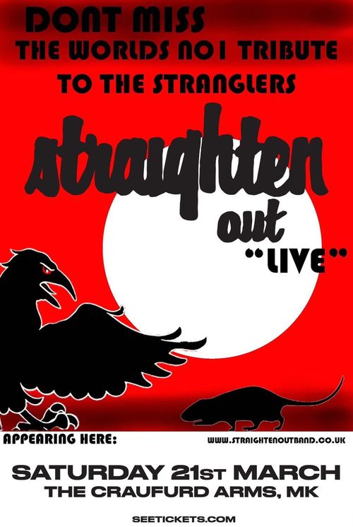 straighten out "LIVE" Straighten Out at THE CRAUFURD ARMS on 21 March 2026 gig poster