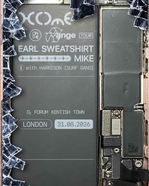 EARL SWEATSHIRT M.I.K.E., HARRISON [SURF GANG] at O2 FORUM KENTISH TOWN on 31 August 2026 gig poster
