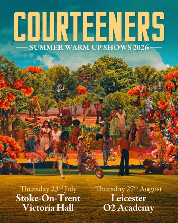 COURTEENERS july 2026 to august 2026 tour poster