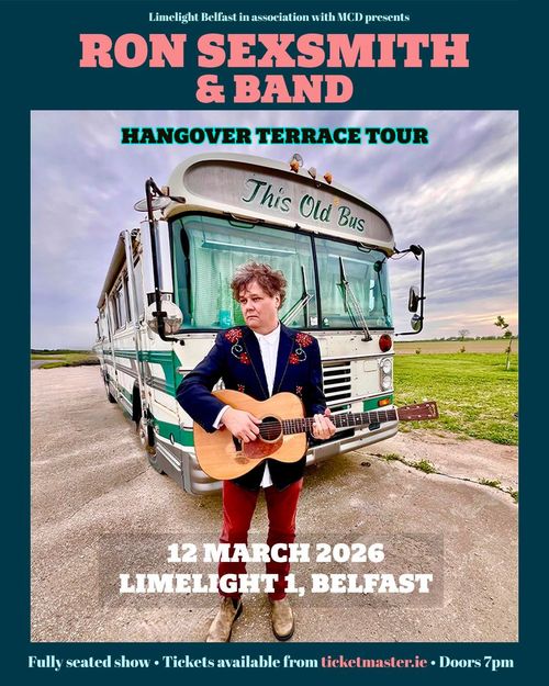 HANGOVER TERRACE TOUR RON SEXSMITH & BAND at Limelight 1 on 12 March 2026 gig poster