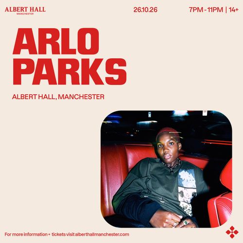 ARLO PARKS at ALBERT HALL on 26 October 2026 gig poster