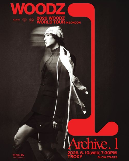 2026 WOODZ WORLD TOUR IN LONDON WOODZ at TROXY on 10 June 2026 gig poster