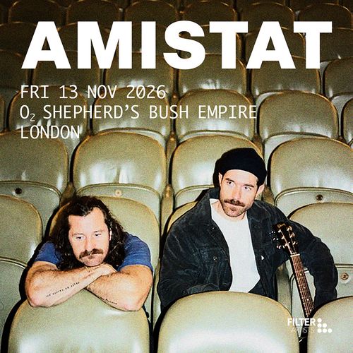 AMISTAT at O2 Shepherd’s Bush Empire on 13 November 2026 gig poster