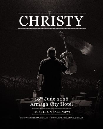 CHRISTY at Armagh City Hotel on 18 June 2026 gig poster