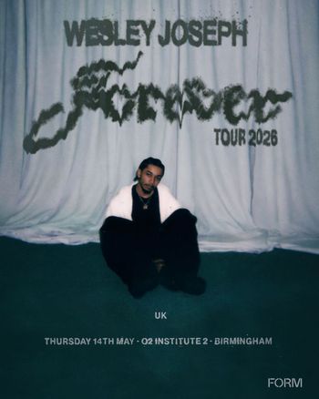 Wesley Joseph at O2 Institute 2 on 14 May 2026 gig poster