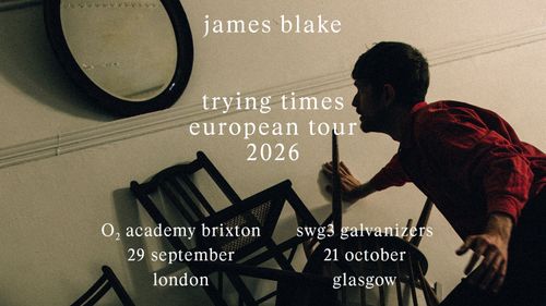 james blake september 2026 to october 2026 tour poster