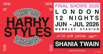 HARRY STYLES Shania Twain june 2026 tour poster