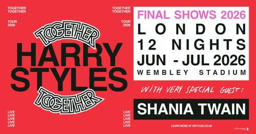 HARRY STYLES Shania Twain june 2026 tour poster