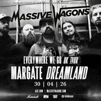 MASSIVE WAGONS at Dreamland on 30 April 2026 gig poster
