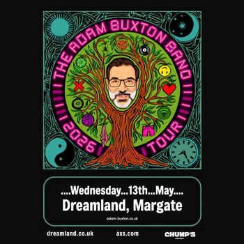 THE ADAM BUXTON BAND 2026 TOUR THE ADAM BUXTON BAND at Dreamland on 13 May 2026 gig poster
