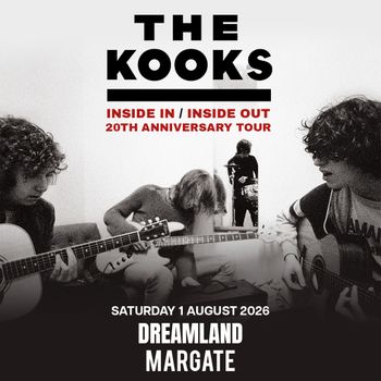 THE KOOKS at DREAMLAND on 1 August 2026 gig poster
