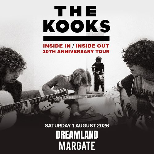 THE KOOKS at DREAMLAND on 1 August 2026 gig poster
