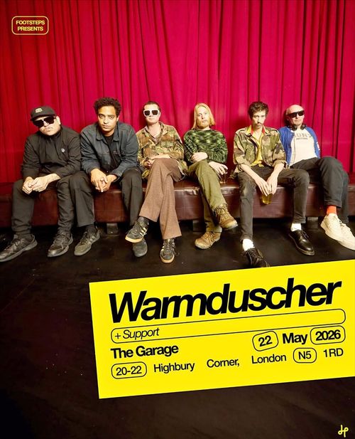 Warmduscher at The Garage on 22 May 2026 gig poster